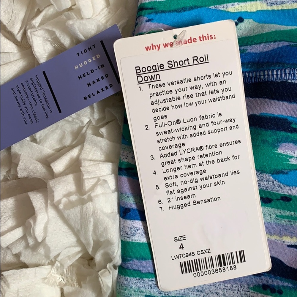 🆕LULULEMON SZ 4 BOOGIE SHORT ROLL-DOWN BNWT - Picture 7 of 9
